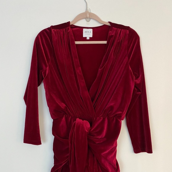 MISA Ophelie Dress in Ruby (M) - Picture 3 of 4
